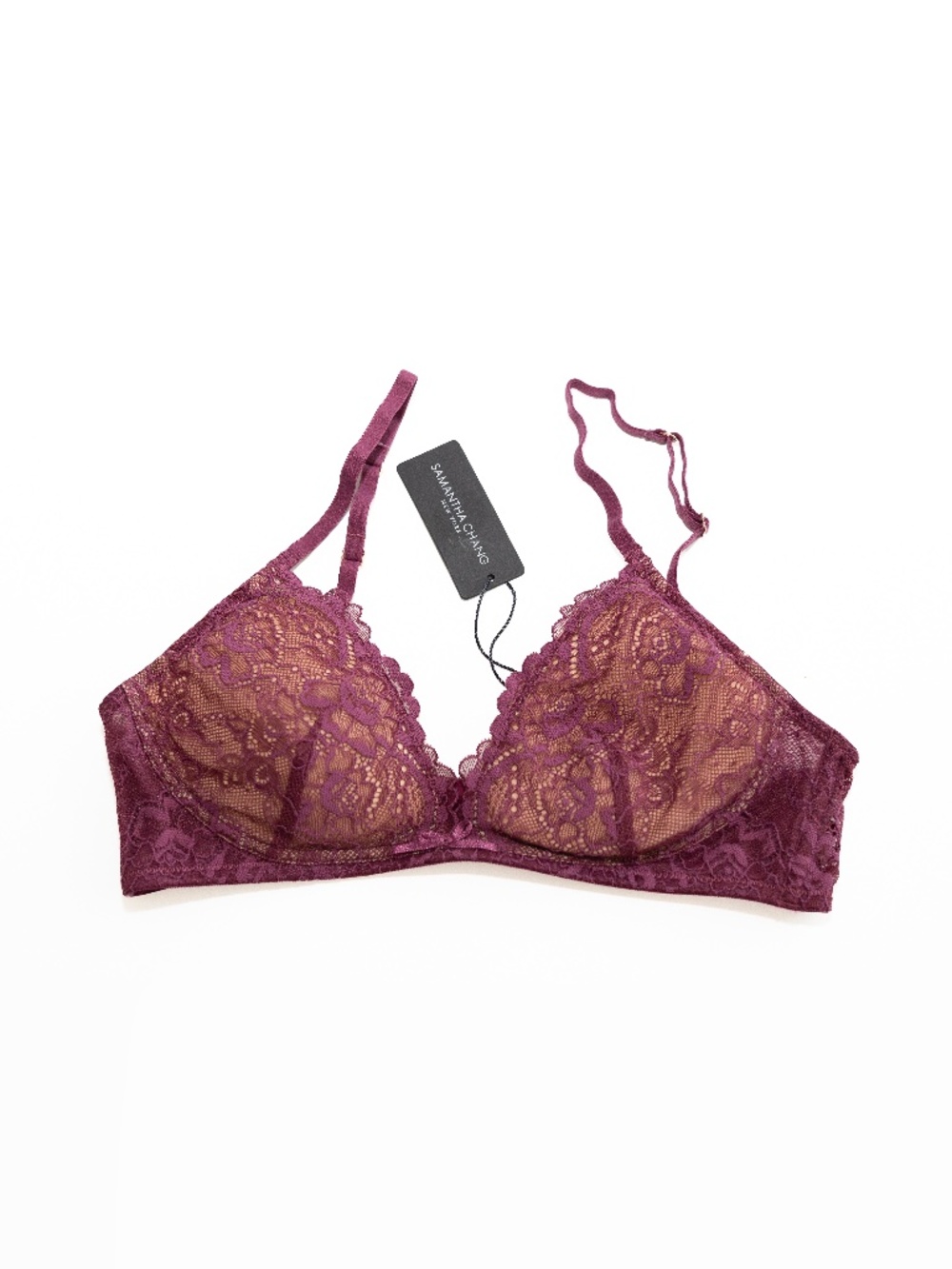 Samantha Chang.- All Lace Classic Bralette Removable Cups